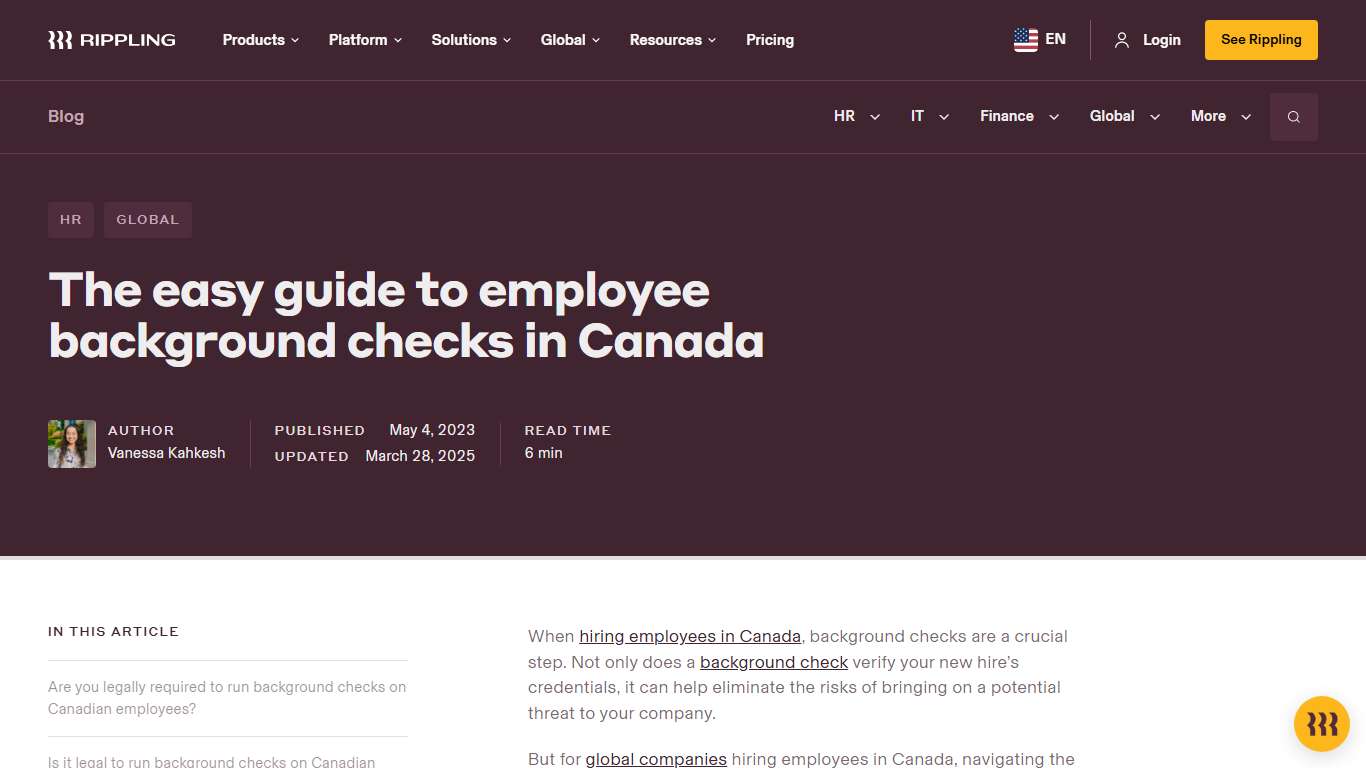 Easy Guide to Employee Background Checks in Canada